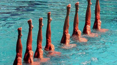 natação artística homens Paris 2024