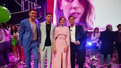 Fátima Lopes conduziu Gala dos Sonhos em homenagem a Sara Carreira. O evento teve a participação da família Carreira entre muitos outros artistas. Michel, David e Tony Carreira [Fotografia: Rita Chantre / Global Imagens]