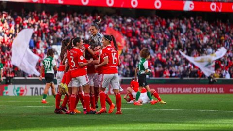 jogo recorde audiência benfica Sporting Futebol feminino