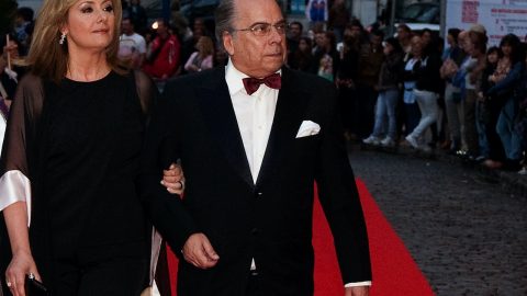 Fátima Campos Ferreira e marido Manuel Rocha [Fotografia: José Carmo / Arquivo Global Imagens]