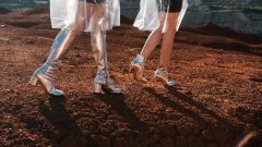 sapatos botas shopping metalizados cores efeito espelho