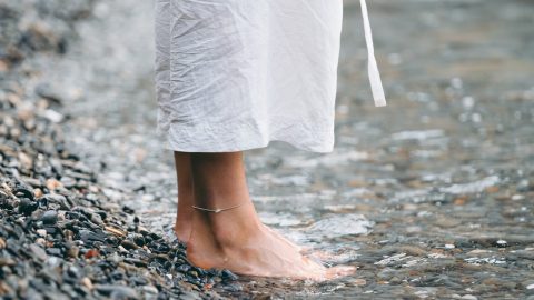 sandálias pés shopping