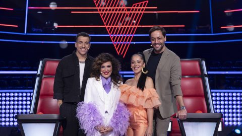 Fernando Daniel, Sónia Tavares, Sara Correia e António Zambujo são os novos mentores do 'The Voice Portugal', da RTP1 [Fotografia: Divulgação RTP]