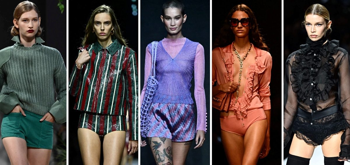 Calções semana da moda MIlão