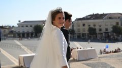 Infanta Maria Francisca de Bragança com o marido, o advogado Duarte de Sousa Araújo [Fotografia: Zed Jameson / Global Imagens]