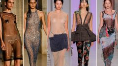 Propostas de Dino Alves, Gonçalo Peixoto, Arndes, Buzina e DuarteHajime para primavera/verão 2024, na ModaLisboa [Fotografia: Montagem Rita Chante/Global Imagens e Ugo Camera/ModaLisboa]