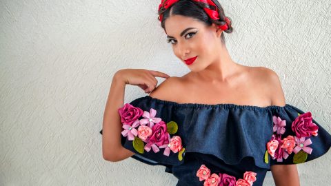 Roupa estampado floral