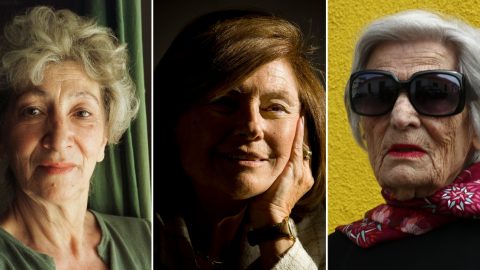 Atriz Fernanda Montemor, cantora Madalena Iglésias e fadista Celeste Rodrigues [Fotografia: Montagem/Arquivo Global Imagens]