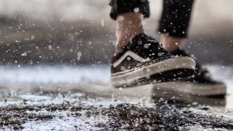 ténis impermeáveis chuva filhos shopping