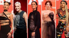 Jura (Joana Silva), Mariza, Mariana Pacheco, Bárbara Tinoco e Nenny nos prémios Play 2024 [Fotografia: Montagem/Prémios Play]