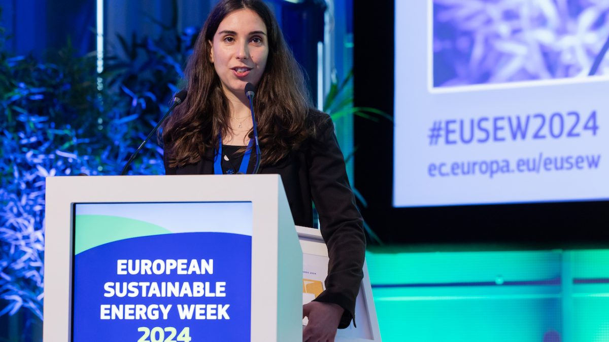 Rita Gomes vencedora dos Prémios Europeus de Energia Sustentável 2024 - categoria Women in Energy