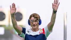 Nino Salukvadze nos jogos Olímpicos do Rio, em 2016 [Fotografia: Instagram/ Nino Salukvadze]