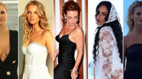 Cristin Ferreira, Margrida Corceiro, Inês Herédia, Rita Pereira e Matilde Reymão na festa de ver\ao da TVI [Fotografia: Montagem/Instagram]