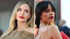 Angelina Jolie Jenna Ortega lábios vermelhos truque maquilhagem tendência 2024