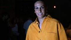 Imane Khleif boxeur campeã Olímpica semana da moda Milão Bottega Veneta