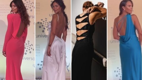 Maria Cerqueira Gomes, Sofia Ribeiro, Inês Herédia e Iva Domingues na gala dos Emmy Internacionais em Lisboa, a 13 de setembro