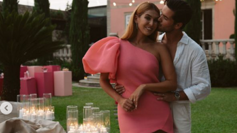 Explorerssaurus Raquel Janeiro Miguel Mimoso na festa de celebração do primeiro ano de casamento, em setembro deste ano primeiro filho