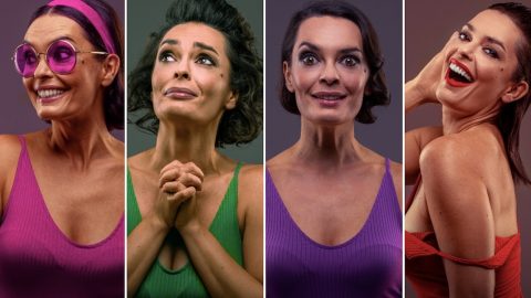 Melânia Gomes na pele de solteira, casada, viuva e divorcidada, peça que vai estrear a 17 de outubro e que assinala 20 anos de carreira da atriz preconceito