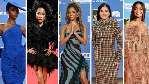 Jodie Turner-Smith, Tayce, Tyla, Mabel e Rita Ora na passadeira vermelha dos prémios da música da Europa MTV