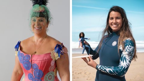 Artista Joana Vasconcelos concebeu uma estética para a Barbie e surfista Teresa Bonvalot associa-se também a esta icónica boneca livro Mattel 65 anos Barbie solidariedade