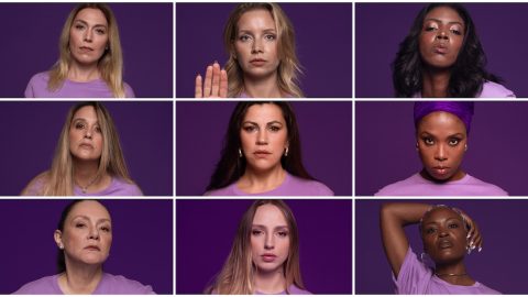 Stop the purple APAV violência doméstica campanha solidariedade 25 de novembro