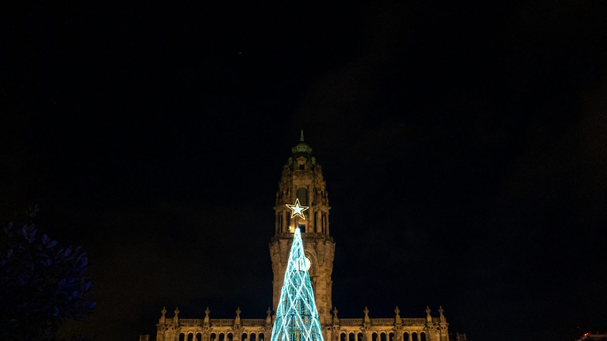 Inauguração da iluminação da árvore de Natal no Porto