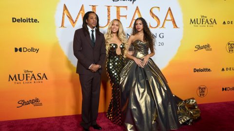 Jay-Z, Beyoncé e a filha de ambos, Blue Ivy