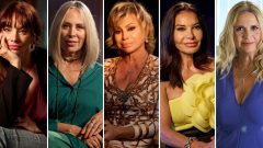 Beatriz Rico, Miriam Diaz Aroca, Carmen Russo, Maria Abradelo e Loreto Valverde em 'Mujeres Florero' HBO