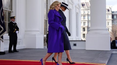Jill Biden melania Trump tomada de psse mensagens coordenados