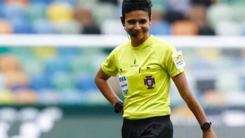 Catarina Campos árbitra futebol primeira mulher jogo