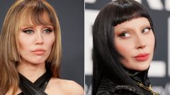 Miley Cyrus e Lady Gaga apostaram em corte de cabelo semelhante