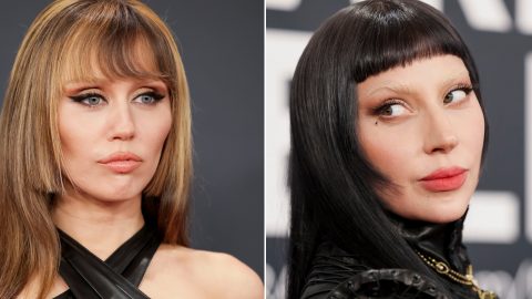 Miley Cyrus e Lady Gaga apostaram em corte de cabelo semelhante